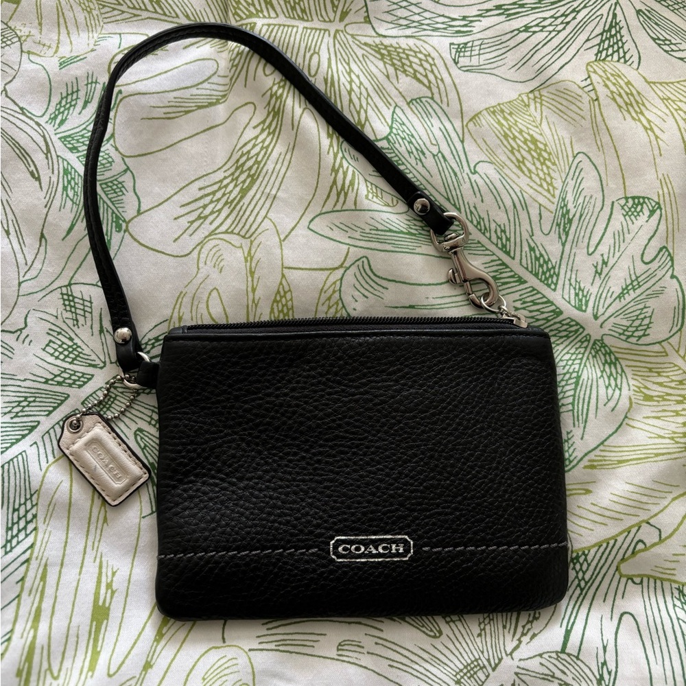 Coach leather wristlet